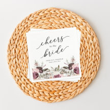 Bourgondische Boho Bloemrijke Bruidsdouche