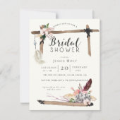 Bourgondische Boho Bruiloft Borrel Kaart (Voorkant)