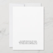 Bourgondische Boho Floral Elopement Aankondiging (Achterkant)