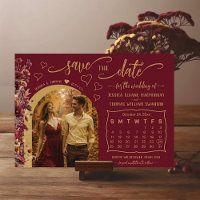 Bourgondische Boho Wilde Bloemen Foto & Kalender T