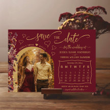 Bourgondische Boho Wilde Bloemen Foto & Kalender T
