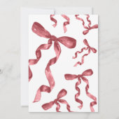 Bourgondische boog 1e verjaardag uitnodiging (Achterkant)