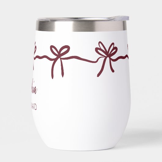 Bourgondische boog bruidsmeisje gepersonaliseerde  (Links)