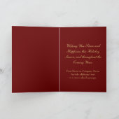 Bourgondische boog, rijke tradities aangepaste fot feestdagen kaart (Binnen)