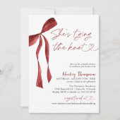 Bourgondische boog Ze bindt het knoop Vrijgezellen Kaart (Voorkant)