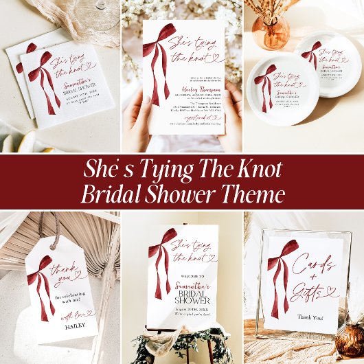 Bourgondische boog Ze bindt het knoop Vrijgezellen Kaart