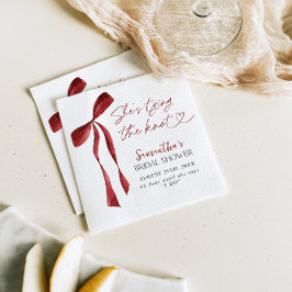 Bourgondische boog Ze bindt het knoop Vrijgezellen Servet