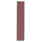 Bourgondische botanische kersttafelloper medium tafelloper (Voorkant)