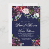 Bourgondische bruidsdouche uitnodiging (Voorkant)