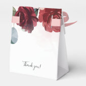 Bourgondische Bruiloft Borrel Bloemen Persoonlijk Bedankdoosjes (Achterkant)