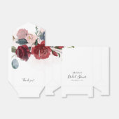 Bourgondische Bruiloft Borrel Bloemen Persoonlijk Bedankdoosjes (Uitgevouwen)