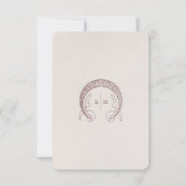 Bourgondische bruiloft invoegen INFO  Art Nouveau Kaart (Achterkant)