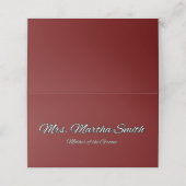 Bourgondische bruiloft Plaatskaarten Plaatskaartje (Buitenkant ongevouwen)