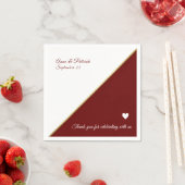 Bourgondische bruiloft servet (Insitu)