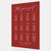 Bourgondische bruiloft Zitting Grafiek Acryl Teken Acryl Bord (Hoek)