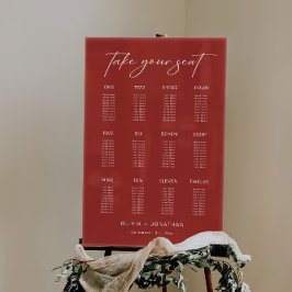 Bourgondische bruiloft Zitting Grafiek Acryl Teken Acryl Bord