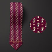 Bourgondische Cartoon Beagle Stropdas