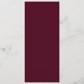Bourgondische Champagne Toile Bloemstuk Bruiloft Menu (Achterkant)
