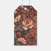 Bourgondische Chinoiserie Grandmillenial Toile de  Cadeaulabel (Voorkant)