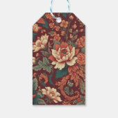 Bourgondische Chinoiserie Grandmillenial Toile de  Cadeaulabel (Achterkant)