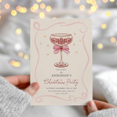 Bourgondische Cocktail Kerstfeest Uitnodiging