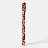 Bourgondische Crème Bloemendamask iPhone Hoesje 15 Plus Case (Rechterkant)