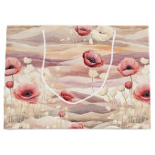 Bourgondische Crème Blush Bloemrijke Bruiloft Fees Groot Cadeauzakje (Voorkant)