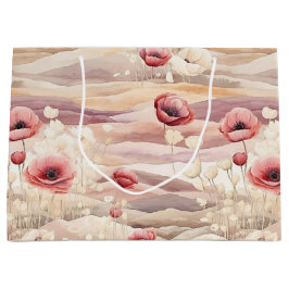 Bourgondische Crème Blush Bloemrijke Bruiloft Groot Cadeauzakje