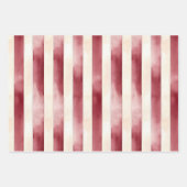 Bourgondische Crème Blush Bloemrijke Bruiloft Inpakpapier Vel (Voorkant 2)