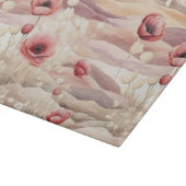 Bourgondische Crème Blush Bloemrijke Bruiloft Snijplank (Hoek)