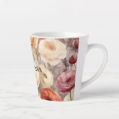 Bourgondische Crème Lente Bloemen   Latte Mok (Rechts)