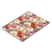 Bourgondische Crème Lente Bloemen   Notitieboek (Linkerzijde)