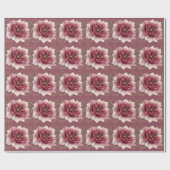Bourgondische droom bloem cadeaupapier (Vlak)