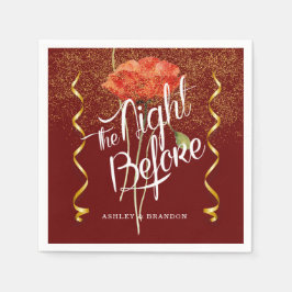 Bourgondische Elegante Bloemenkraam De Nacht Voor Servet