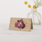 Bourgondische Engelse Rozen, Rode Partijmasker Qui Plaatskaartje (Achterkant)