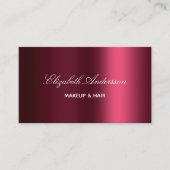 Bourgondische foto logo elegant visitekaartje (Voorkant)