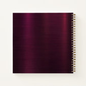 Bourgondische fotodiamanten inspirerend quote notitieboek (Achterkant)