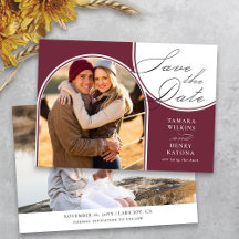 Bourgondische gebogen foto bruiloft kalligrafie