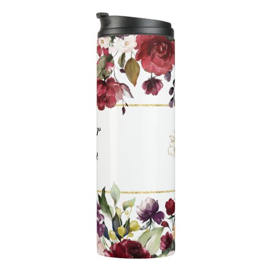 Bourgondische gelukzaligheid moeder van de bruideg thermosbeker (Geroteerd rechts)