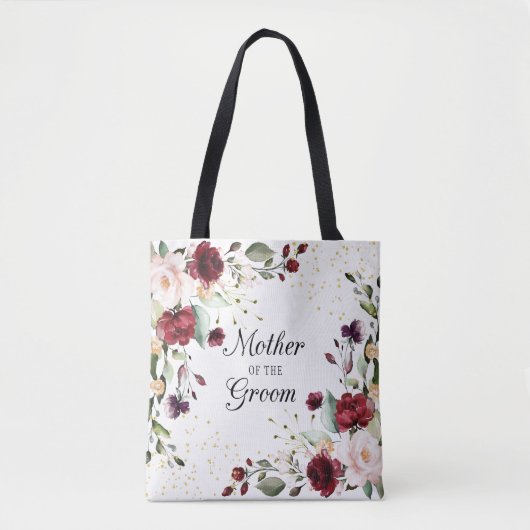 Bourgondische gelukzaligheid moeder van de bruideg tote bag (Voorkant)