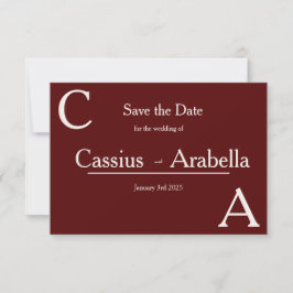 Bourgondische gelukzaligheid: versie 2 Save the Da Date