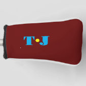 Bourgondische gepersonaliseerde golfheadcover (Voorkant)