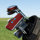 Bourgondische gepersonaliseerde golfheadcover (Insitu)