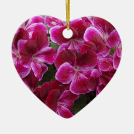 Bourgondische Geranium Keramisch Ornament