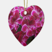 Bourgondische Geranium Keramisch Ornament (Links)