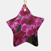 Bourgondische Geranium Keramisch Ornament (Links)