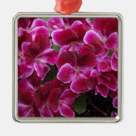 Bourgondische Geranium Metalen Ornament