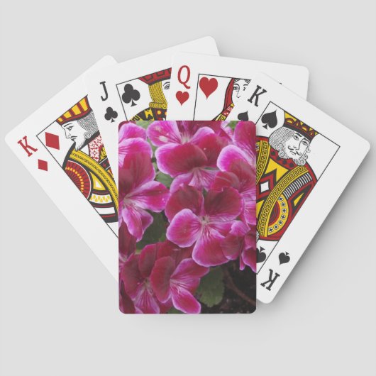 Bourgondische Geranium Speelkaarten (Achterkant)