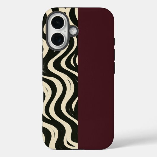 Bourgondische gespleten telefoonhoes Case-Mate iPhone case (Achterkant)
