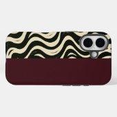 Bourgondische gespleten telefoonhoes Case-Mate iPhone case (Achterkant (horizontaal))